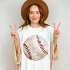 Sparkly Baseball - Baseball Unisex Crewneck T-Shirt Sweatshirt Hoodie