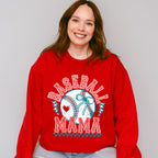 Baseball Mama Checkered Lightning Bolts - Baseball Unisex Crewneck T-Shirt Sweatshirt Hoodie
