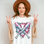 Blue And Pink Baseball Bats - Baseball Unisex Crewneck T-Shirt Sweatshirt Hoodie