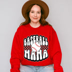 Baseball Mama Checkered - Baseball Unisex Crewneck T-Shirt Sweatshirt Hoodie