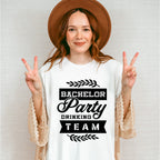 Bachelor Party Drinking Team B&W - Bachelor Unisex Crewneck T-Shirt Sweatshirt Hoodie
