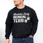 Bachelor Party Drinking Team B&W Design - Bachelor Unisex Crewneck T-Shirt Sweatshirt Hoodie