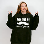 Groom Squad Mustache B&W - Bachelor Unisex Crewneck T-Shirt Sweatshirt Hoodie