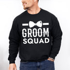 Groom Squad Bowtie B&W Design - Bachelor Unisex Crewneck T-Shirt Sweatshirt Hoodie