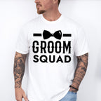 Groom Squad Bowtie B&W Design - Bachelor Unisex Crewneck T-Shirt Sweatshirt Hoodie