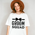 Groom Squad Bowtie B&W Design - Bachelor Unisex Crewneck T-Shirt Sweatshirt Hoodie