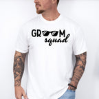 Groom Squad Sunglasses B&W Design - Bachelor Unisex Crewneck T-Shirt Sweatshirt Hoodie