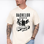 Bachelor Party Drinking Team Black And White - Bachelor Unisex Crewneck T-Shirt Sweatshirt Hoodie