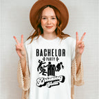 Bachelor Party Drinking Team Black And White - Bachelor Unisex Crewneck T-Shirt Sweatshirt Hoodie