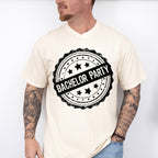 Bachelor Party Circular B&W Design - Bachelor Unisex Crewneck T-Shirt Sweatshirt Hoodie
