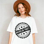 Bachelor Party Circular B&W Design - Bachelor Unisex Crewneck T-Shirt Sweatshirt Hoodie