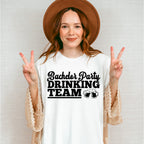 Bachelor Party Drinking Team Black And White Design - Bachelor Unisex Crewneck T-Shirt Sweatshirt Hoodie