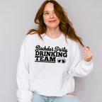 Bachelor Party Drinking Team Black And White Design - Bachelor Unisex Crewneck T-Shirt Sweatshirt Hoodie