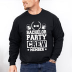Bachelor Party Crew Member Beer Bowtie B&W Design - Bachelor Unisex Crewneck T-Shirt Sweatshirt Hoodie
