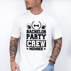 Bachelor Party Crew Member Beer Bowtie B&W Design - Bachelor Unisex Crewneck T-Shirt Sweatshirt Hoodie
