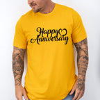 Happy Anniversary B&W Design - Anniversary Unisex Crewneck T-Shirt Sweatshirt Hoodie