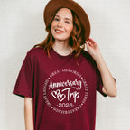 Anniversary Trip 2025 - Anniversary Unisex Crewneck T-Shirt Sweatshirt Hoodie
