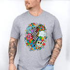 Be Kind Checkered Lightning Bolt Design - Autism Awareness Unisex Crewneck T-Shirt Sweatshirt Hoodie