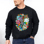 Be Kind Checkered Lightning Bolt Design - Autism Awareness Unisex Crewneck T-Shirt Sweatshirt Hoodie