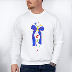 Blue Ribbon Jigsaw Design - Autism Awareness Unisex Crewneck T-Shirt Sweatshirt Hoodie