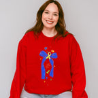 Blue Ribbon Jigsaw Design - Autism Awareness Unisex Crewneck T-Shirt Sweatshirt Hoodie