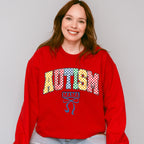 Autism Mama Checkered Design - Autism Awareness Unisex Crewneck T-Shirt Sweatshirt Hoodie