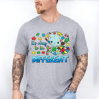 It's Okay To Be Different Elephant Design - Autism Awareness Unisex Crewneck T-Shirt Sweatshirt Hoodie