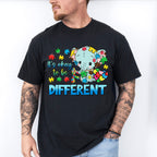 It's Okay To Be Different Elephant Design - Autism Awareness Unisex Crewneck T-Shirt Sweatshirt Hoodie