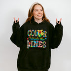 Color Outside The Lines - Autism Awareness Unisex Crewneck T-Shirt Sweatshirt Hoodie