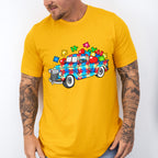 Jigsaw Truck - Autism Awareness Unisex Crewneck T-Shirt Sweatshirt Hoodie