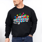 Jigsaw Truck - Autism Awareness Unisex Crewneck T-Shirt Sweatshirt Hoodie
