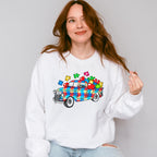 Jigsaw Truck - Autism Awareness Unisex Crewneck T-Shirt Sweatshirt Hoodie