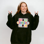 Autism Jigsaw Colorful Design - Autism Awareness Unisex Crewneck T-Shirt Sweatshirt Hoodie