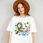 I Would Not Change You For The World - Autism Awareness Unisex Crewneck T-Shirt Sweatshirt Hoodie