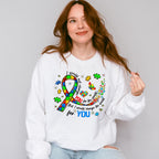 I Would Not Change You For The World - Autism Awareness Unisex Crewneck T-Shirt Sweatshirt Hoodie