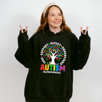 Autism Awareness Tree Design - Autism Awareness Unisex Crewneck T-Shirt Sweatshirt Hoodie