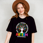 Autism Awareness Tree Design - Autism Awareness Unisex Crewneck T-Shirt Sweatshirt Hoodie