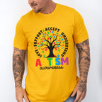 Autism Awareness Tree Design - Autism Awareness Unisex Crewneck T-Shirt Sweatshirt Hoodie