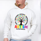 Autism Awareness Tree Design - Autism Awareness Unisex Crewneck T-Shirt Sweatshirt Hoodie