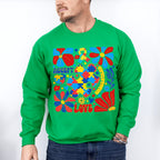 Accept Love Understand Flowers Colorful Design - Autism Awareness Unisex Crewneck T-Shirt Sweatshirt Hoodie