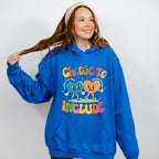 Choose To Include Hearts Design - Autism Awareness Unisex Crewneck T-Shirt Sweatshirt Hoodie