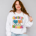 Choose To Include Hearts Design - Autism Awareness Unisex Crewneck T-Shirt Sweatshirt Hoodie