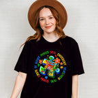 What Makes You Different Jigsaw Design - Autism Awareness Unisex Crewneck T-Shirt Sweatshirt Hoodie