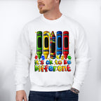 It's Okay To Be Different Crayon Design - Autism Awareness Unisex Crewneck T-Shirt Sweatshirt Hoodie