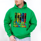 It's Okay To Be Different Crayon Design - Autism Awareness Unisex Crewneck T-Shirt Sweatshirt Hoodie