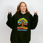 Autism Awareness Tree - Autism Awareness Unisex Crewneck T-Shirt Sweatshirt Hoodie