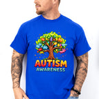 Autism Awareness Tree - Autism Awareness Unisex Crewneck T-Shirt Sweatshirt Hoodie