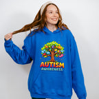 Autism Awareness Tree - Autism Awareness Unisex Crewneck T-Shirt Sweatshirt Hoodie