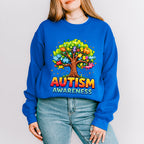Autism Awareness Tree - Autism Awareness Unisex Crewneck T-Shirt Sweatshirt Hoodie