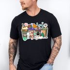 Cats And Drinks - Cat Unisex Crewneck T-Shirt Sweatshirt Hoodie